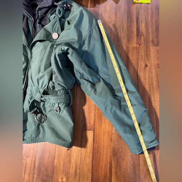 Bogner green ski jacket vintage belted - Picture 14 of 15